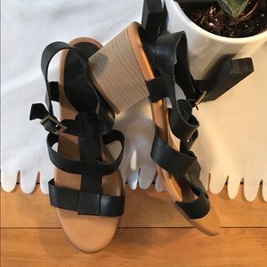 Korks by Kork-Ease leather wedge sandals